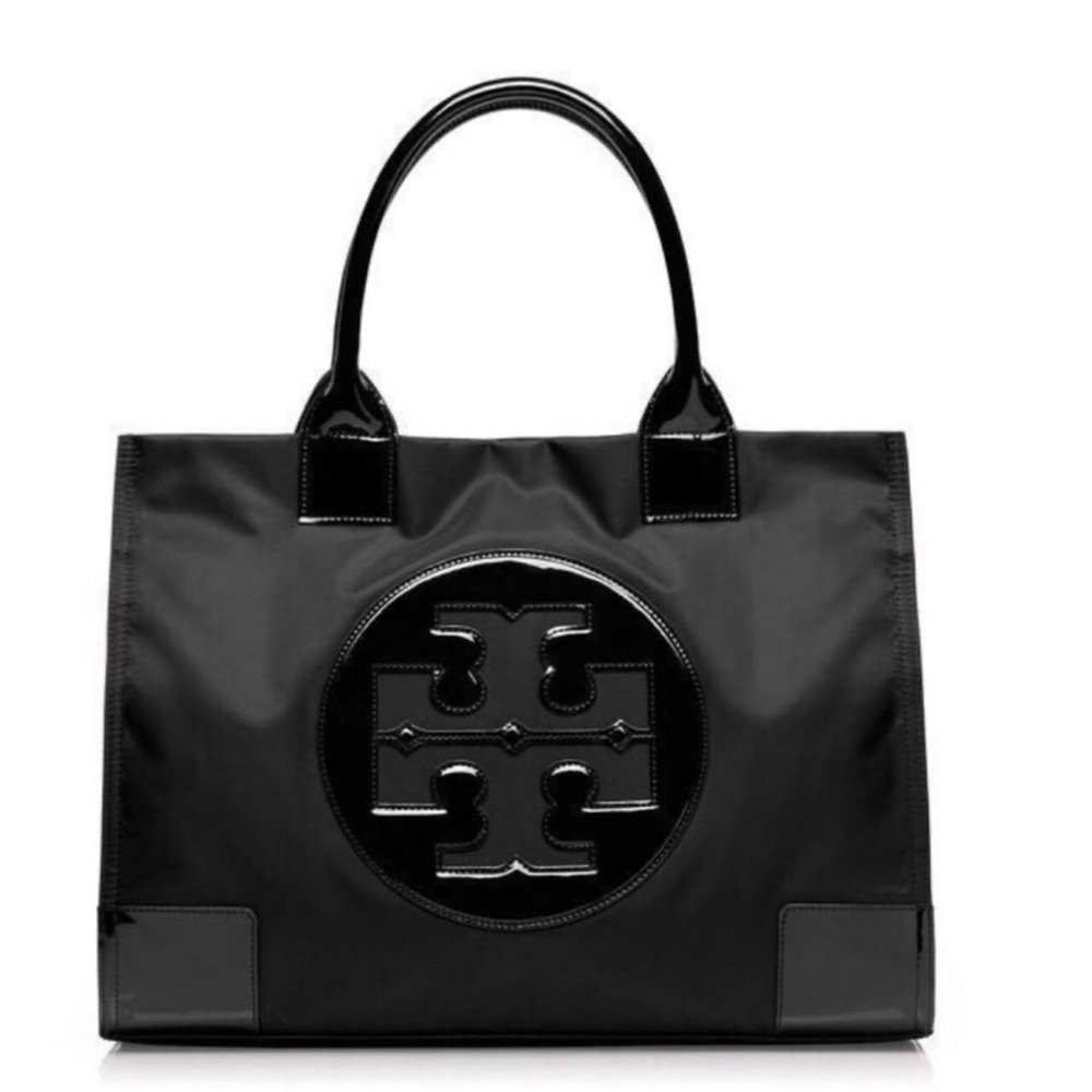 Tory Burch Black Logo Tote